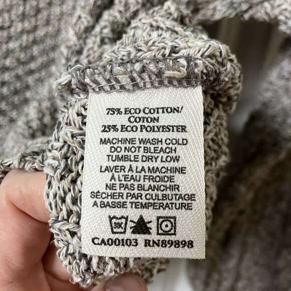 Cotton Country Sweater Womens M Speckled Heathered Knit Oversized Pullover - Picture 3 of 6